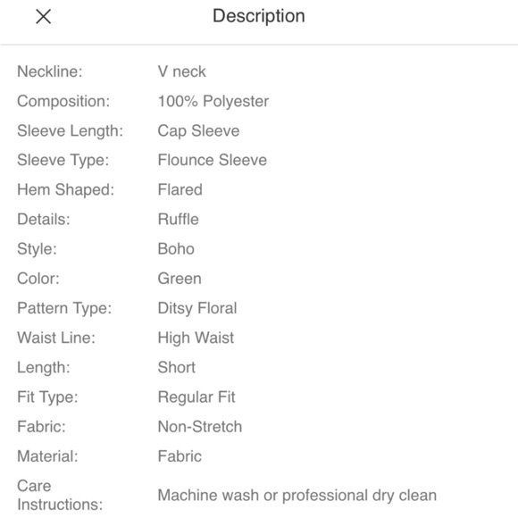 Ditsy Floral Ruffle Sleeve Dress - Picture 6 of 6